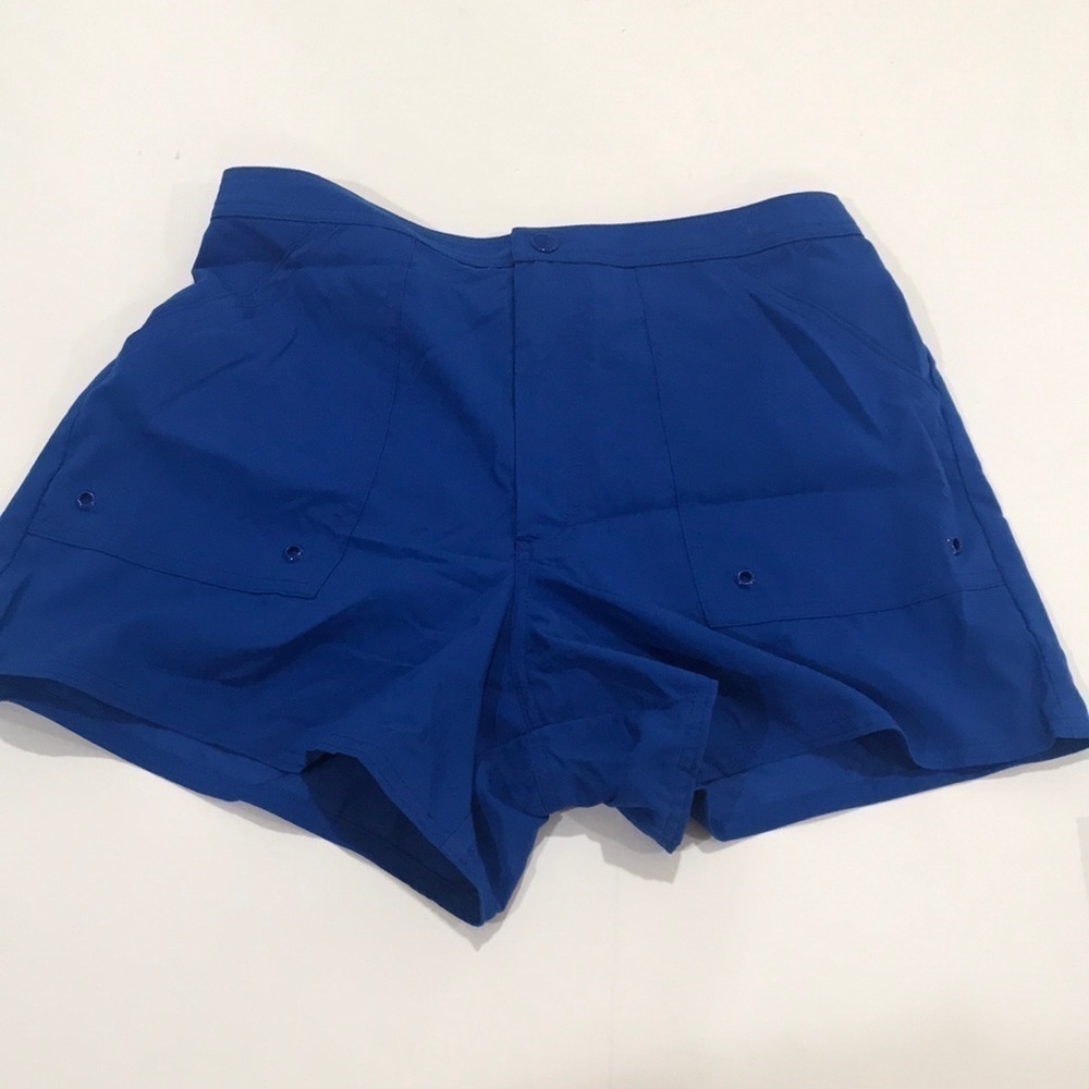 Maxim of Hollywood shorts swim trunks inside panties NWT royal blue Front zipper